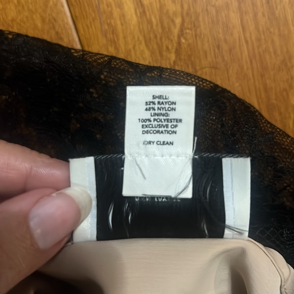 Ann Taylor LOFT Y2K Babydoll Lace Sleeveless Top Size 4 Black Whimsigoth Grunge - Picture 9 of 11